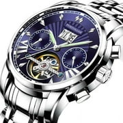 POEDAGAR Men Watch Top Brand Luxury Gold Stainless Stain Quartz Watches Waterproof Luminous Date Business Mens Wristwatch Man