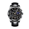 thumbnail image 1 of POEDAGAR Men Watches Luxury Waterproof Luminous Leather Quartz Wristwatch Business Sport, 1 of 1