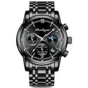 POEDAGAR Men Watches New Fashion Leather Waterproof Luminous Top Brand Luxury Mens Quartz Wristwatch Relogio Masculino