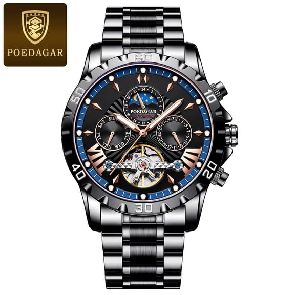 POEDAGAR Men's Luxury Sports Watch Waterproof Luminous Date Quartz Men's Watch Father's Day Gift Festival Gift