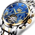 thumbnail image 1 of POEDAGAR Mens Watches Mechanical Watch Automatic Top Brand Luxury Waterproof Luminous Wristwatch Business Relogio Masculino, 1 of 1