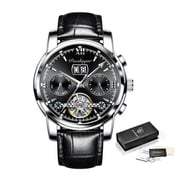 POEDAGAR New Fashion Mens Watches Stainless Steel Luxury Waterproof Men Quartz Wristwatches