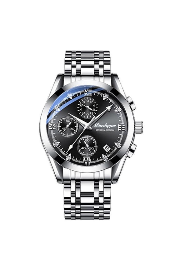 New Fashion Sport Chronograph Mens Watches Top Brand Luxury Military Leather Casual Quartz Wrist Watch Student Gif