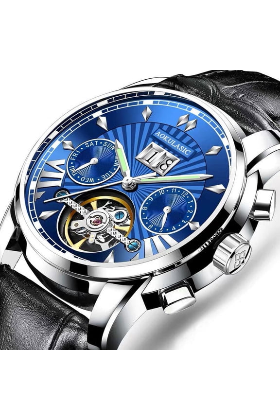 New Fashion Sport Chronograph Mens Watches Top Brand Luxury Military Leather Casual Quartz Wrist Watch Student Gif