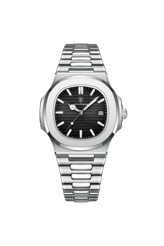 Men Watch Rose Gold Quartz Stainless Steel Sports Waterproof Luminous Date Fashion Watches