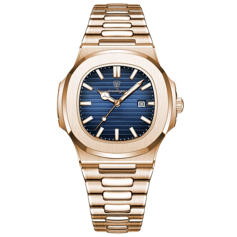 Men Luxury Quartz Gold Watch Amazon.com: VTAIGE Mens Watch, Luxury Gold Watches for Men  main image 3