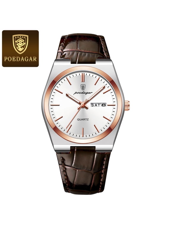 New Luxury Ultra-Thin Men's Quartz Watch Waterproof Luminous Date Week Men's Watch