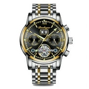 POEDAGAR Top Brand Luxury Mens Watches Luminous Waterproof Stainless Steel Watch Men Date Calendar Business Quartz Wristwatch
