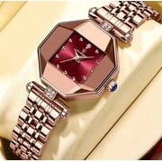 POEDAGAR Women Watch Fashion Luxury Stainless Stain Waterproof Quartz Watches Swiss Rose Gold Ladies Wristwatch