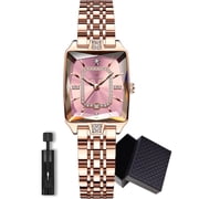 POEDAGAR Women Watch Fashion Rose Gold Stainless steel Diamond Quartz Female Wristwatch for Luxury Dress Ladies
