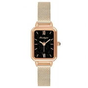 POEDAGAR Women Watches Japan Quartz Movement High Quality Waterproof Ladies Watch Stainless Steel Mesh Rose Gold Simple Clock