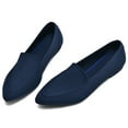 thumbnail image 1 of POEMLADY Women's Shoes Casual Loafers Slip on Flat Ballet Comfortable Breathable Shoes Black US10.5, 1 of 4