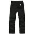 thumbnail image 1 of POENTAB Boys Sweatpants Cargo Joggers Convertible Water-repellent Hiking Pants Outdoor Clothes Black Size 8-9, 1 of 6