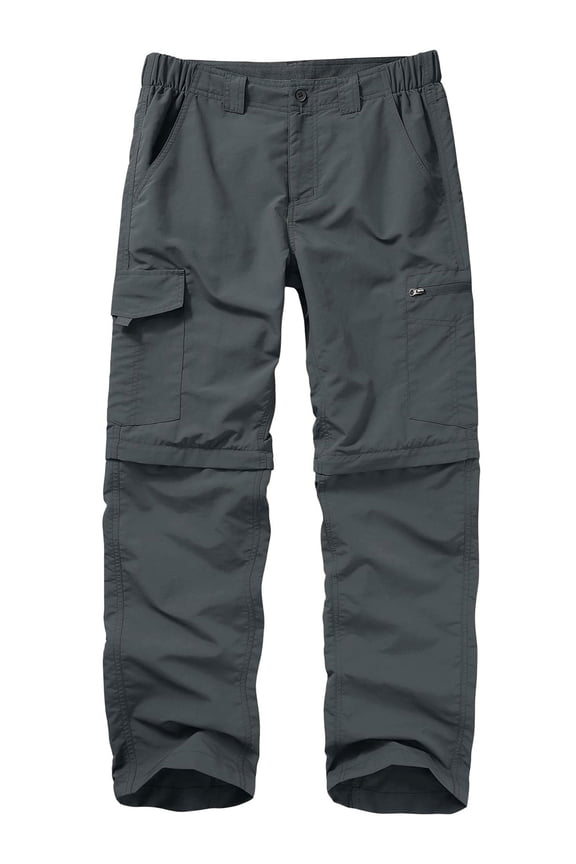 Mens Convertible Hiking Pants Quick Dry Zip Off Cargo Pants Fishing Travel Parachute Safari Casual Work Sweatpants with Belt