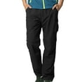thumbnail image 1 of POENTAB Men Cargo Pants With Multiple Pockets Convertible Athletic Outdoor Pants Resistant Utility Straight Leg Work Wear Black, 1 of 9
