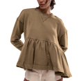 thumbnail image 1 of POETANCE Clothing Women's Fashion Shirt Cute Womens Tops Sweatshirts Long Sleeve Crewneck Sweatshirt Hoodies For Women Trendy Outfits Fall Clothes, 1 of 7