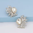 POETANCE Vintage Rhinestone Statement Earrings For Women Girls Retro