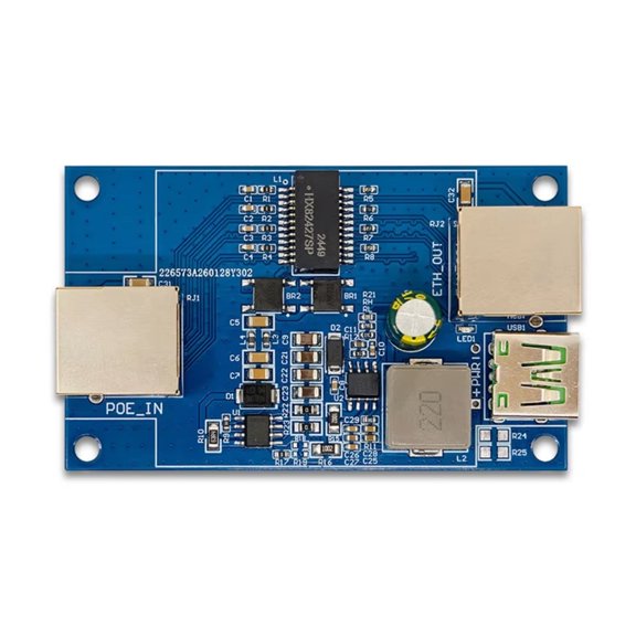 POEs To Gigabit Ethernet And USB 5V Splitter Module For Development Board Projects With Stable Data Transfer And Easy Installation