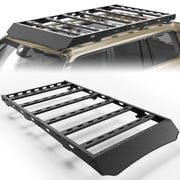 POFENZE 4Runner Roof Rack Cargo Basket for 2010-2024 Toyota 4Runner Overland Rooftop Luggage Storage Holder 800 LBS