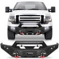 thumbnail image 1 of POFENZE F150 Front Bumper for 2009-2014 Ford F150 Pickup Bumper w/Winch Plate, LED Lights, D-rings and License Plate Bracket, 1 of 7