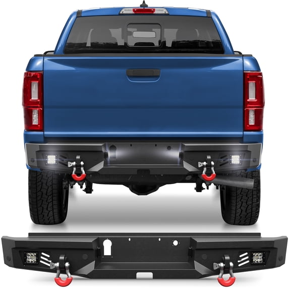 POFENZE Fits 2019 2020 2021 2022 2023 Ford Ranger Rear Bumper Offroad ...
