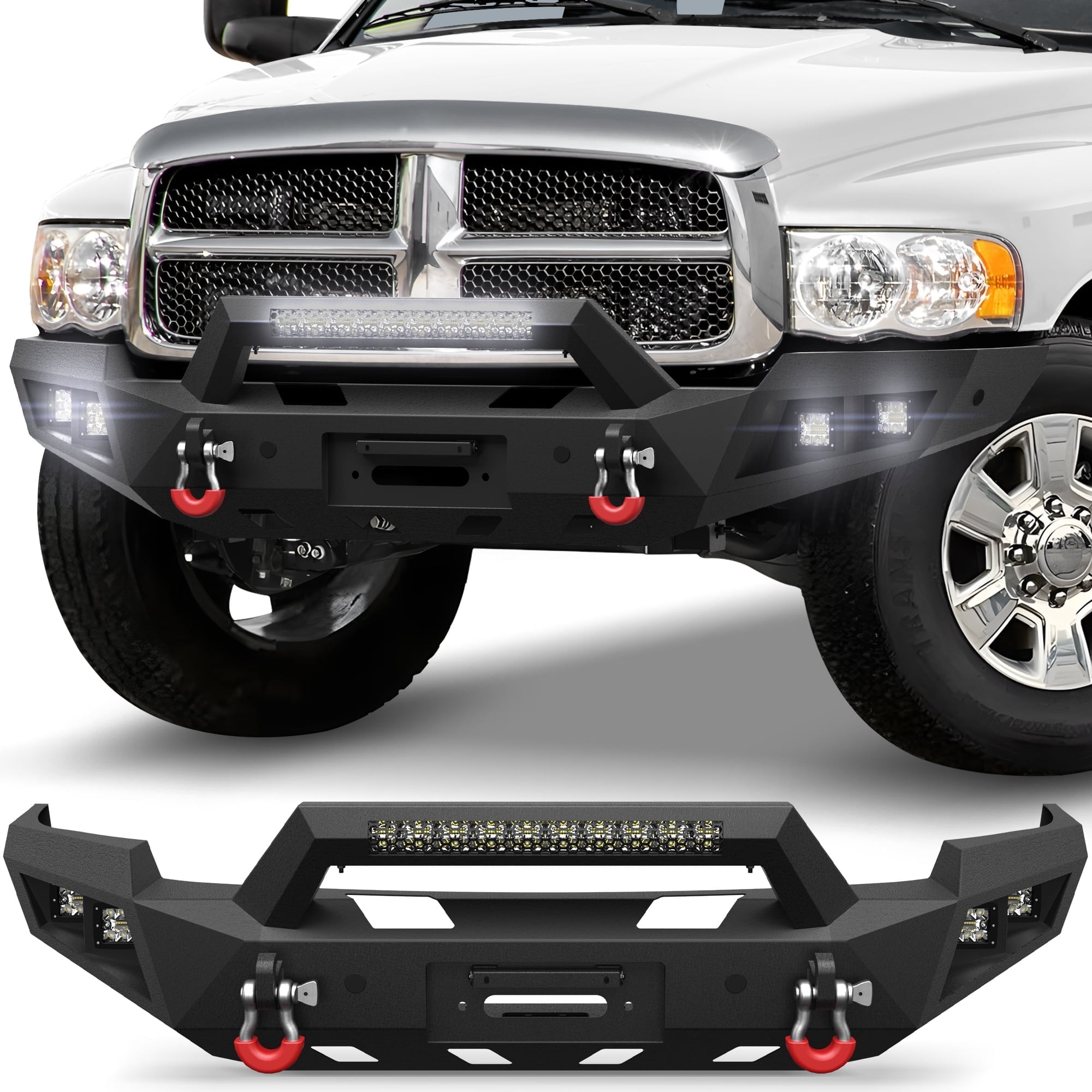 POFENZE Front Bumper for 2003 2004 2005 Dodge Ram 2500/3500 Pickup