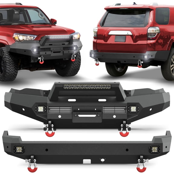 POFENZE Front & Rear Bumper Set for Toyota 4Runner 5th Gen 2015-2024