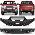 thumbnail image 1 of POFENZE Front & Rear Bumper for 2016-2024 Nissan Titan with w/Step Plate Fog Lights License Plate Lights and D-rings, 1 of 7
