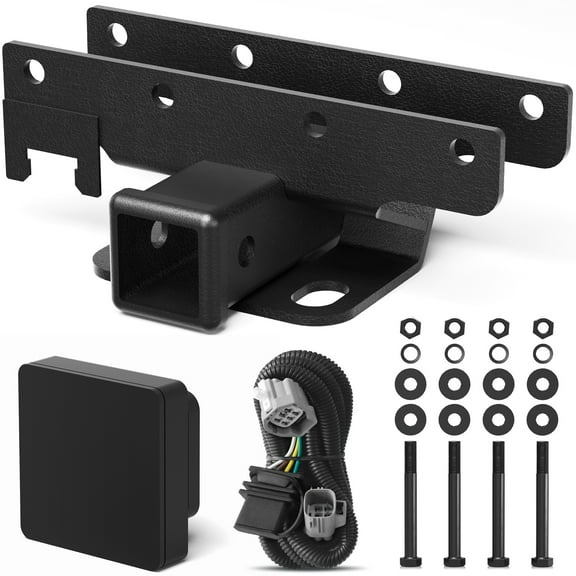 POFENZE Jeep JK Trailer Hitch for 2007-2018 Jeep Wrangler JK Tow Hitch Trailer Receiver Kit