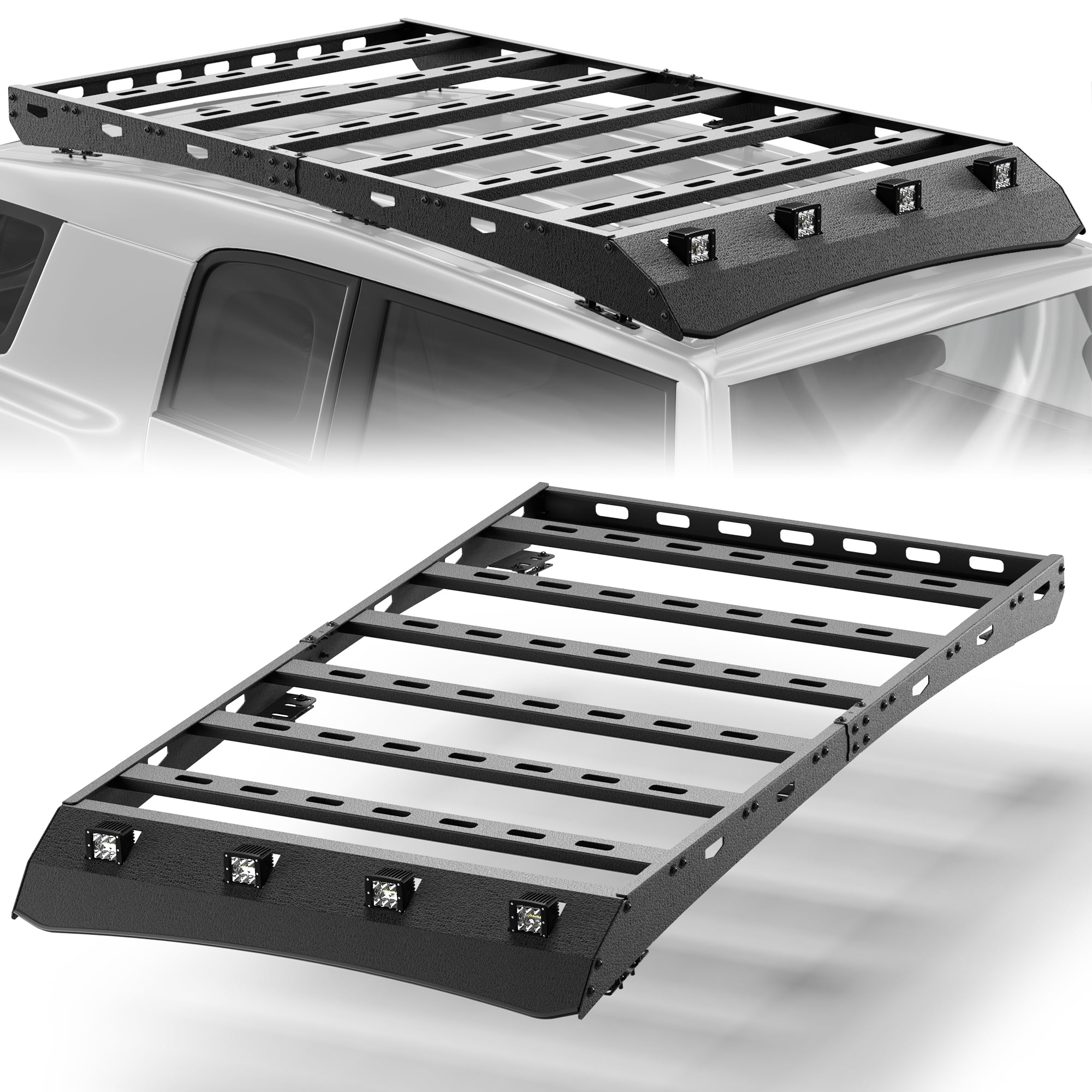 POFENZE Roof Rack Compatible for 2006-2014 Toyota FJ Cruiser Roof Cargo Carriers with Cross Bars