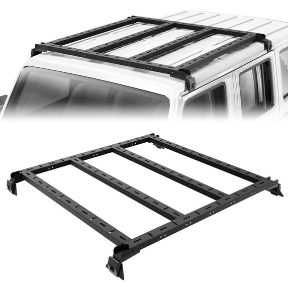 POFENZE Roof Racks for Jeep Wrangler JK JL JT Gladiator 2007-2023 Cargo Basket Rack for Jeep Wrangler Accessories