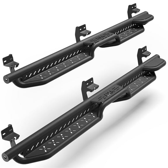 POFENZE Running Boards Side Steps Compatible with 2009-2018 Dodge Ram 1500 (Including 2019-2025 Classic), 2010-2025 Ram 2500/3500 Crew Cab Black Nerf Bars