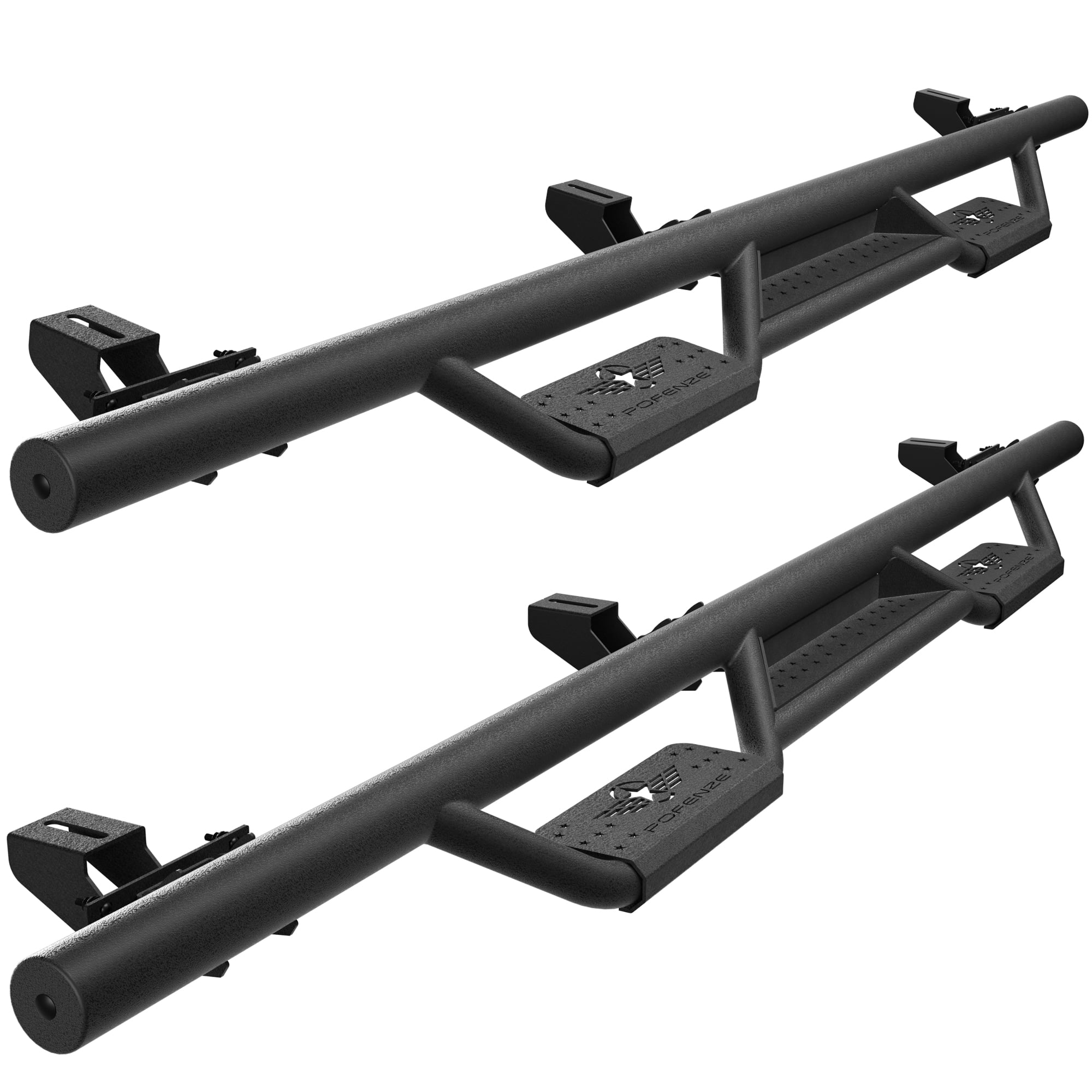 POFENZE Running Boards Side Steps for Jeep Gladiator JT 4 Door 2020-2021 2022 2023 Black Nerf Bars