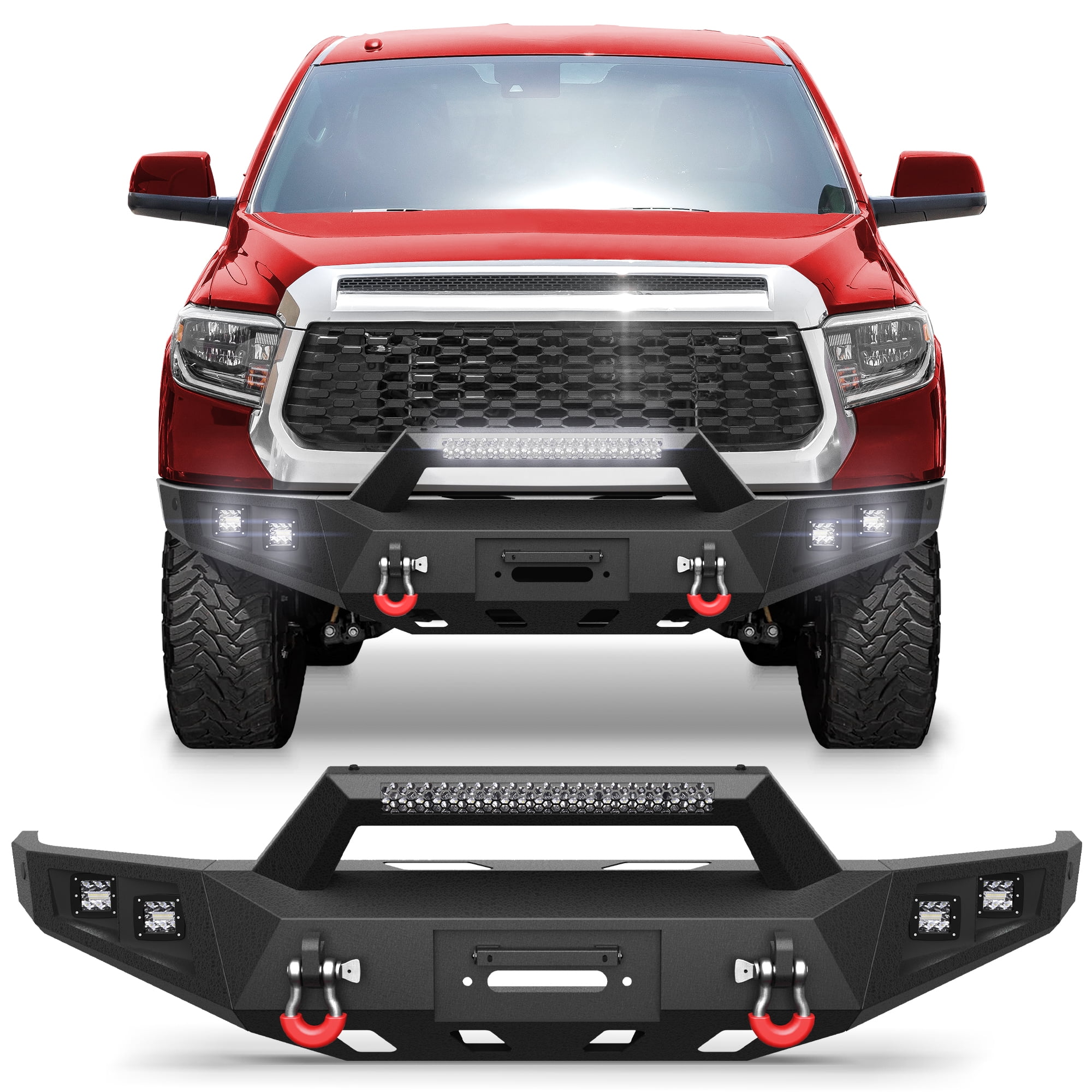 POFENZE Tundra Front Bumper Full Width for 2014-2021 Tundra Pickup