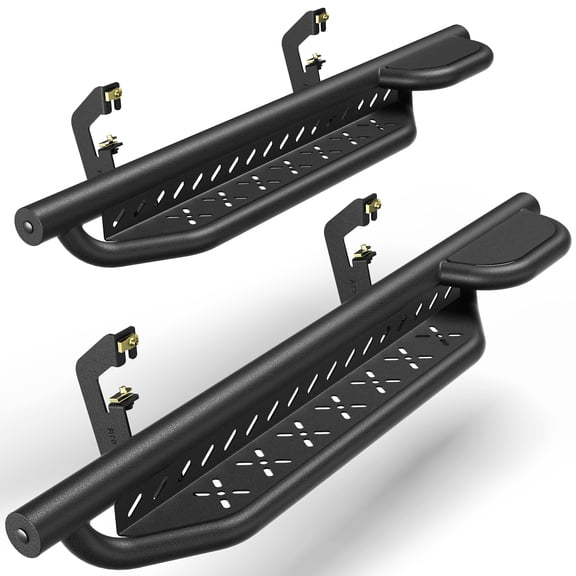 POFENZE for 2019-2025 Chevy Silverado 1500 Regular Cab Running Boards Side Steps Black Truck Steps Silverado 1500 Accessories