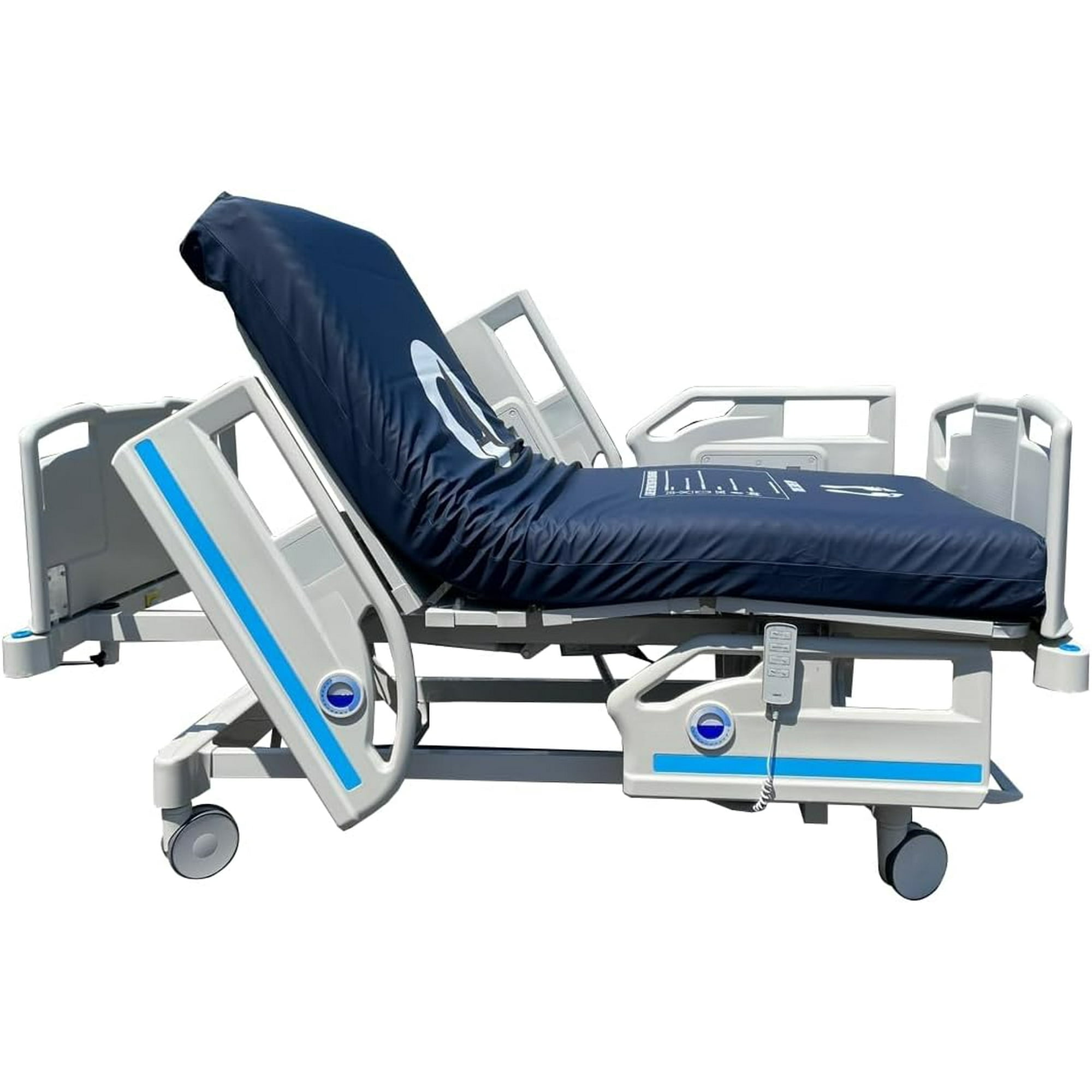 Premium Full Electric Adjustable Hospital Bed with Memory Foam Mattress