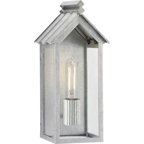 POINT DUME® Dunemere Galvanized Finish Outdoor Wall Lantern with DURASHIELD