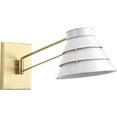 thumbnail image 1 of POINT DUME® Onshore Collection Brushed Brass Swing Arm Wall Sconce, 1 of 3