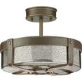 thumbnail image 1 of POINT DUME® Rockdance Collection Aged Brass Semi-Flush, 1 of 3