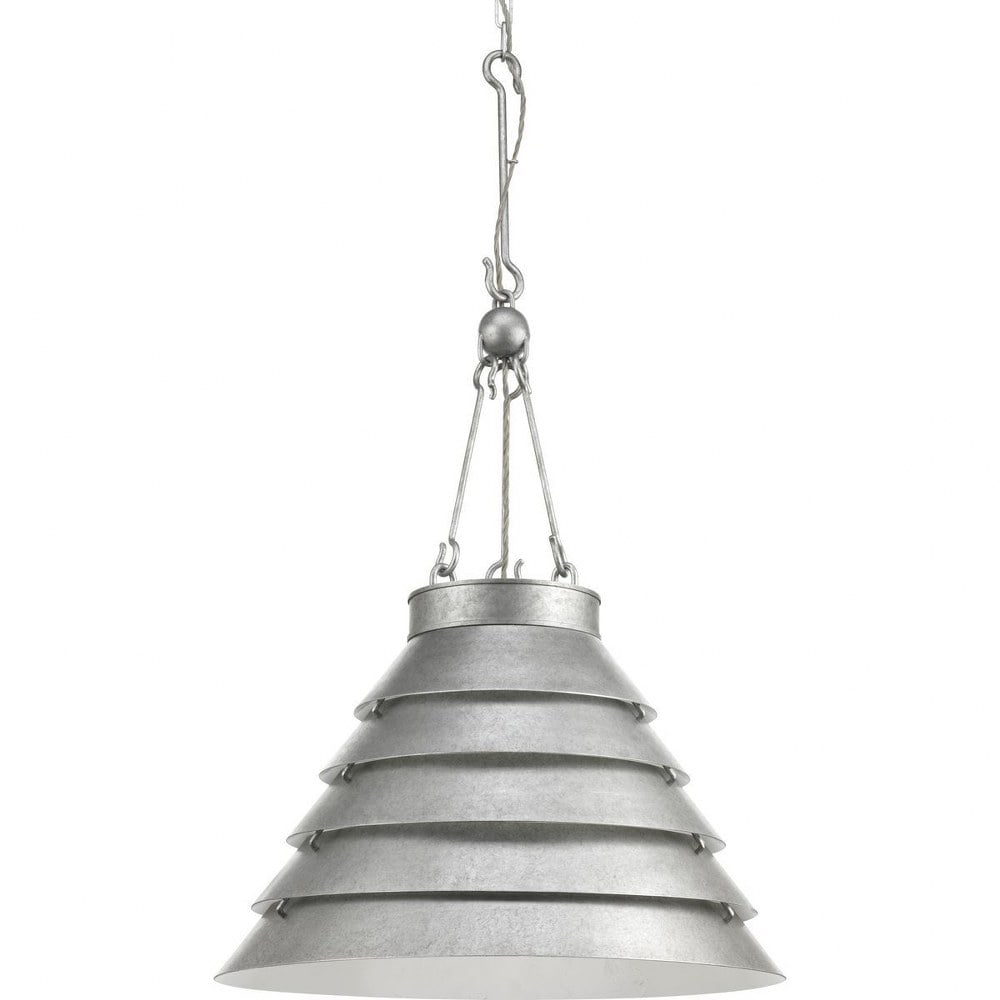 Galvanized Steel 26.5" Industrial Pendant Light