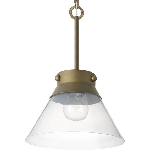 POINT DUME® Tapia Trail Collection Aged Brass Semi-Flush Convertible