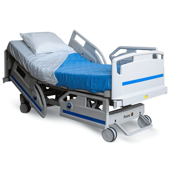 Point A (PAM-3H) Premium 3-Function Full Electric Hospital Bed for Home Use, LINAK Motor, Central Locking, 6" Casters, Includes (2X) Bed Sheet