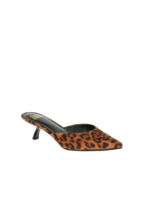 Women's Kitten Heeled Slide On Mules