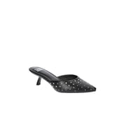 Women's Kitten Heeled Slide On Mules