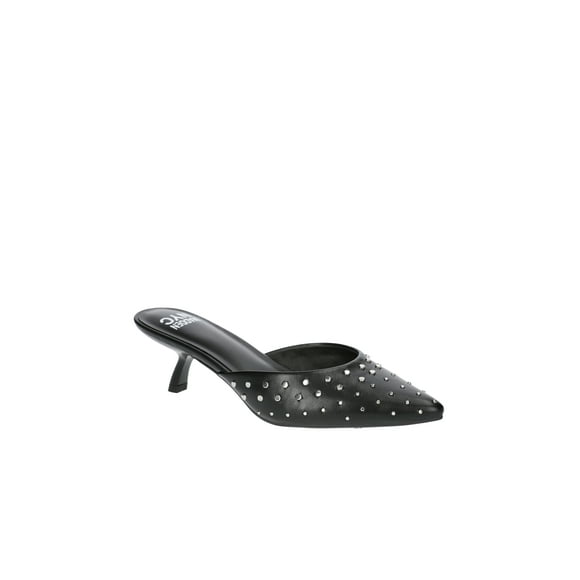 Madden NYC Women's Kitten Heeled Slide On Mules