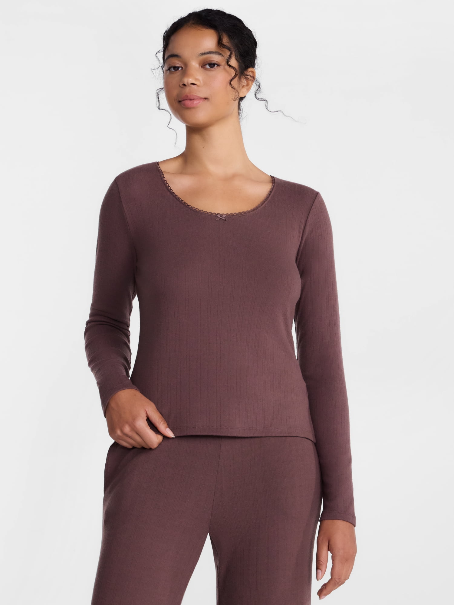 Joyspun Women’s Pointelle Sleep Top Sizes XS-2X