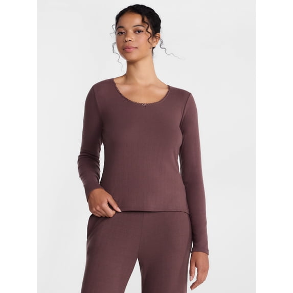 Joyspun Women’s Pointelle Sleep Top Sizes XS-2X