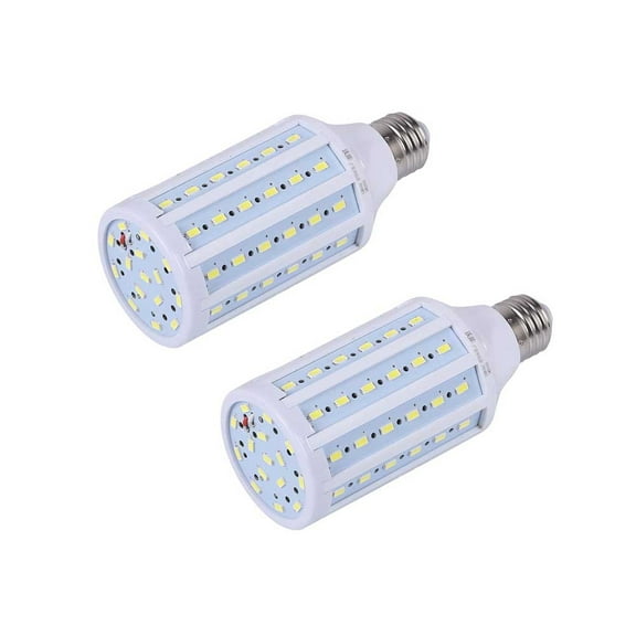POINTERTECK 2 Pcs LED Corn Light Bulb 15W 6000K Daylight White 1850 Lumens Lamp Spotlight Energy-saving Lamp for Household Office