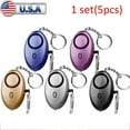 thumbnail image 1 of POINTERTECK 5 Pack Safety Security Alarm Key Chain Police Approved Personal Panic Attack 140db, 1 of 8