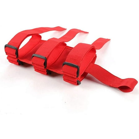 POINTERTECK Adjustable Roll Bar Fire Extinguisher Mount Bracket Car Trunk Holder for Jeep (Red)